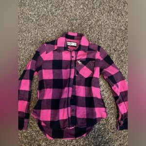 Abercrombie Girls size 5/6 long sleeve flannel top